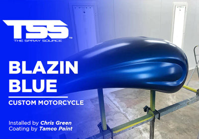 BLAZIN BLUE | TAMCO PAINT | CUSTOM MOTORCYCLE