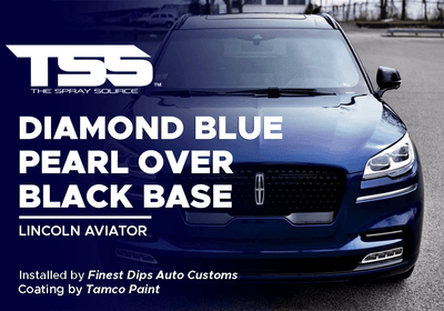 DIAMOND BLUE PEARL OVER BLACK BASE  | AUTOFLEX COATINGS | LINCOLN AVIATOR