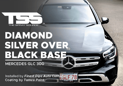 DIAMOND SILVER OVER BLACK BASE  | TAMCO PAINT | MERCEDES GLC 300