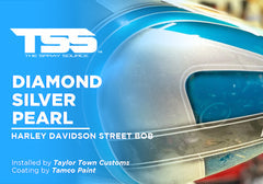 DIAMOND SILVER PEARL | TAMCO PAINT | HARLEY DAVIDSON STREET BOB