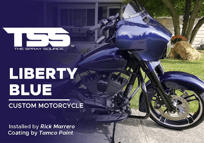 LIBERTY BLUE | TAMCO PAINT | CUSTOM MOTORCYCLE
