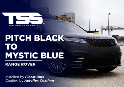 PITCH BLACK TO MYSTIC BLUE | AUTOFLEX COATINGS | RANGE ROVER