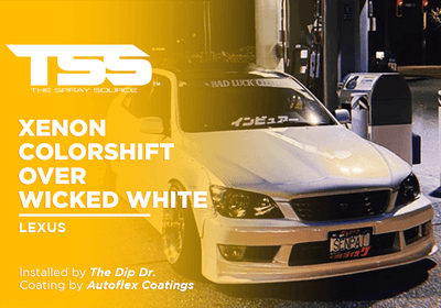 XENON COLORSHIFT OVER WICKED WHITE | AUTOFLEX COATINGS | LEXUS