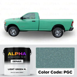 Dodge Light Green Metallic PGC | OEMatch Basecoat