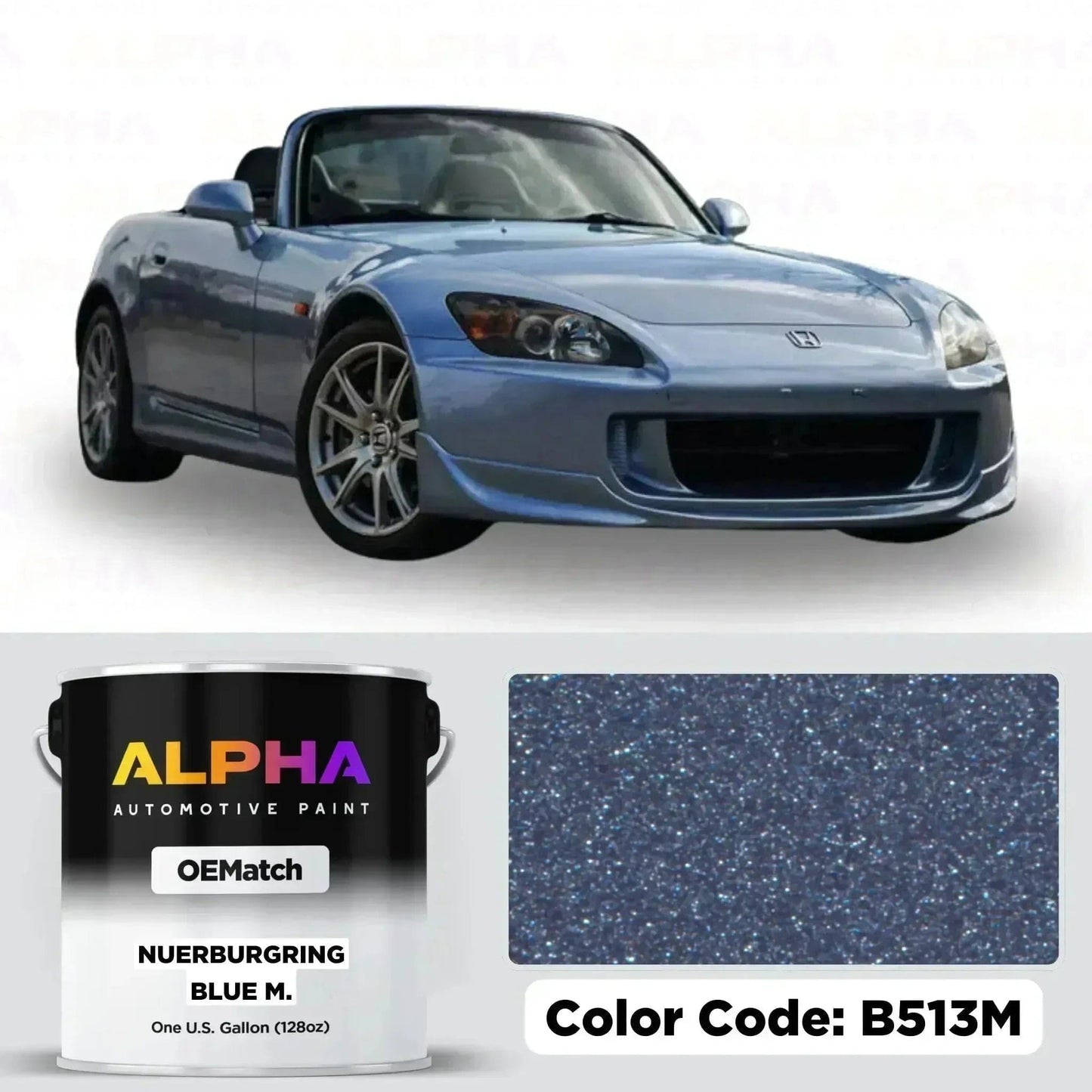 Honda Suzuka Blue Metallic B513M | OEMatch Basecoat