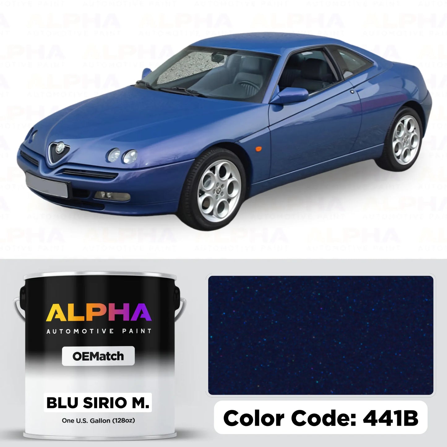 Alfa Romeo Blu Sirio Metallic 441B | OEMatch Basecoat