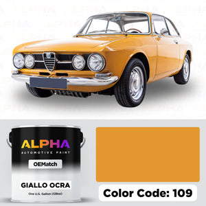 Alfa Romeo Giallo Ocra 109 | OEMatch Basecoat