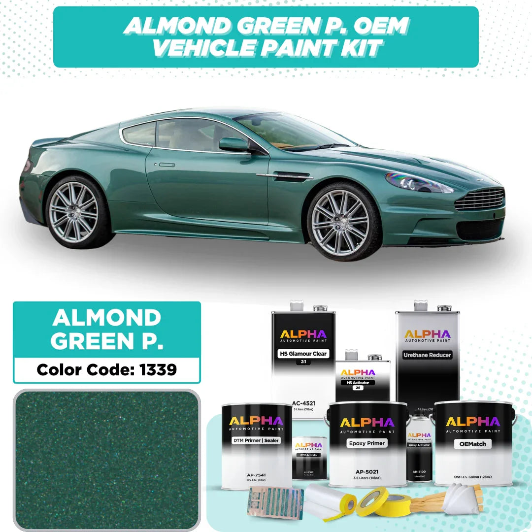 ASTON MARTIN ALMOND GREEN P. 1339 | OEMatch Vehicle Paint Kit