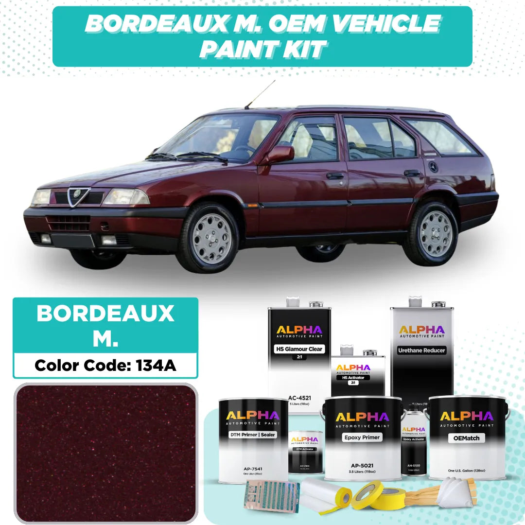 Alfa Romeo Bordeaux Metallic 134A | OEMatch Vehicle Paint Kit