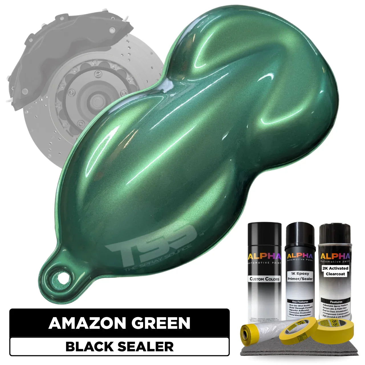 Amazon Green Brake Caliper Paint Kit – The Spray Source