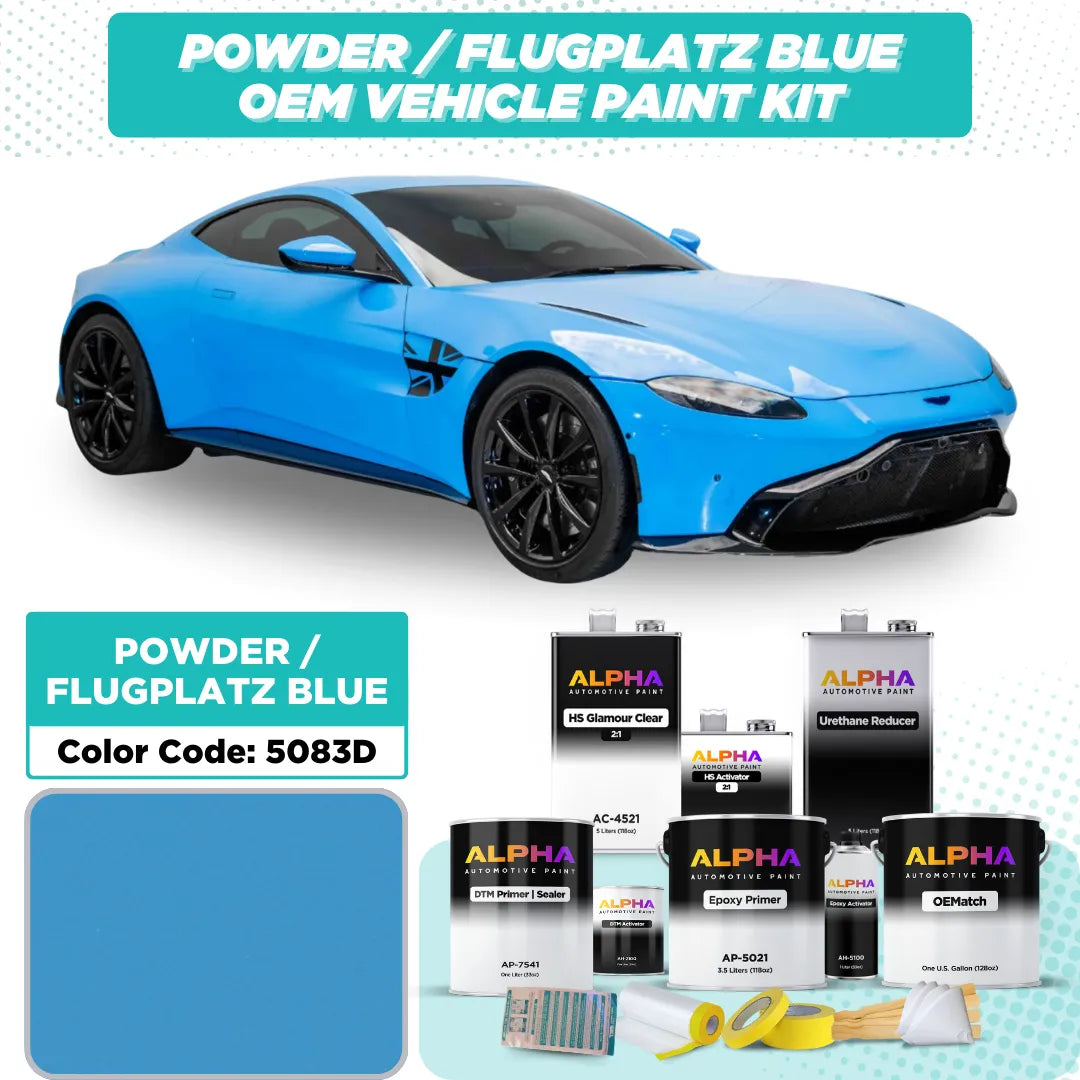 Aston Martin Powder / Flugplatz Blue 5083D | OEMatch Vehicle Paint Kit
