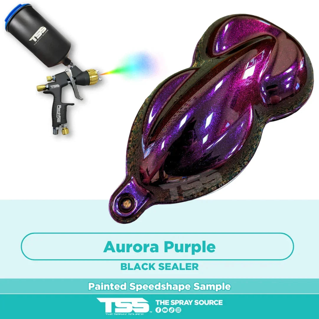 Aurora Purple Painted Sample (Black Ground Coat) – The Spray Source