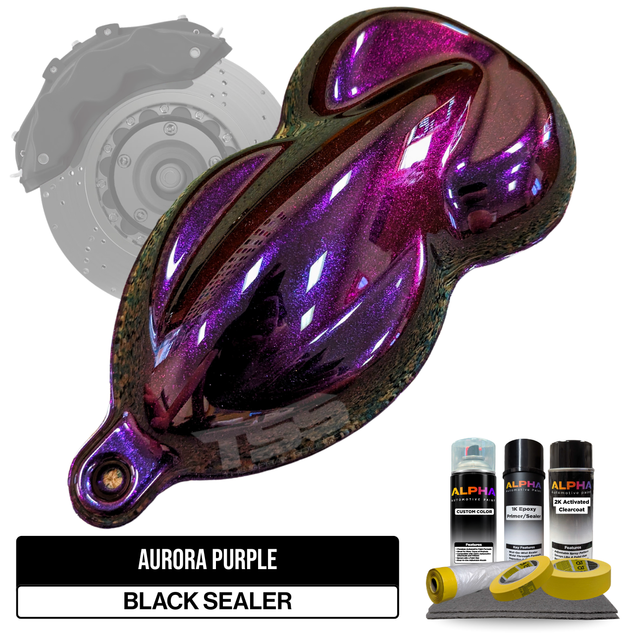 Aurora Purple Brake Caliper Paint Kit