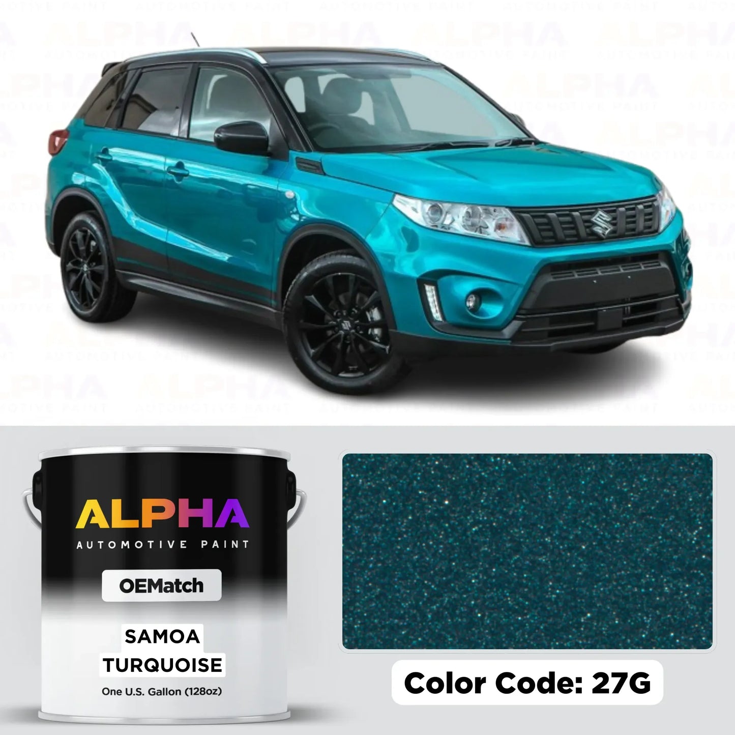 SUZ SAMOA TURQUOISE M. 27G OEM basecoat paint
