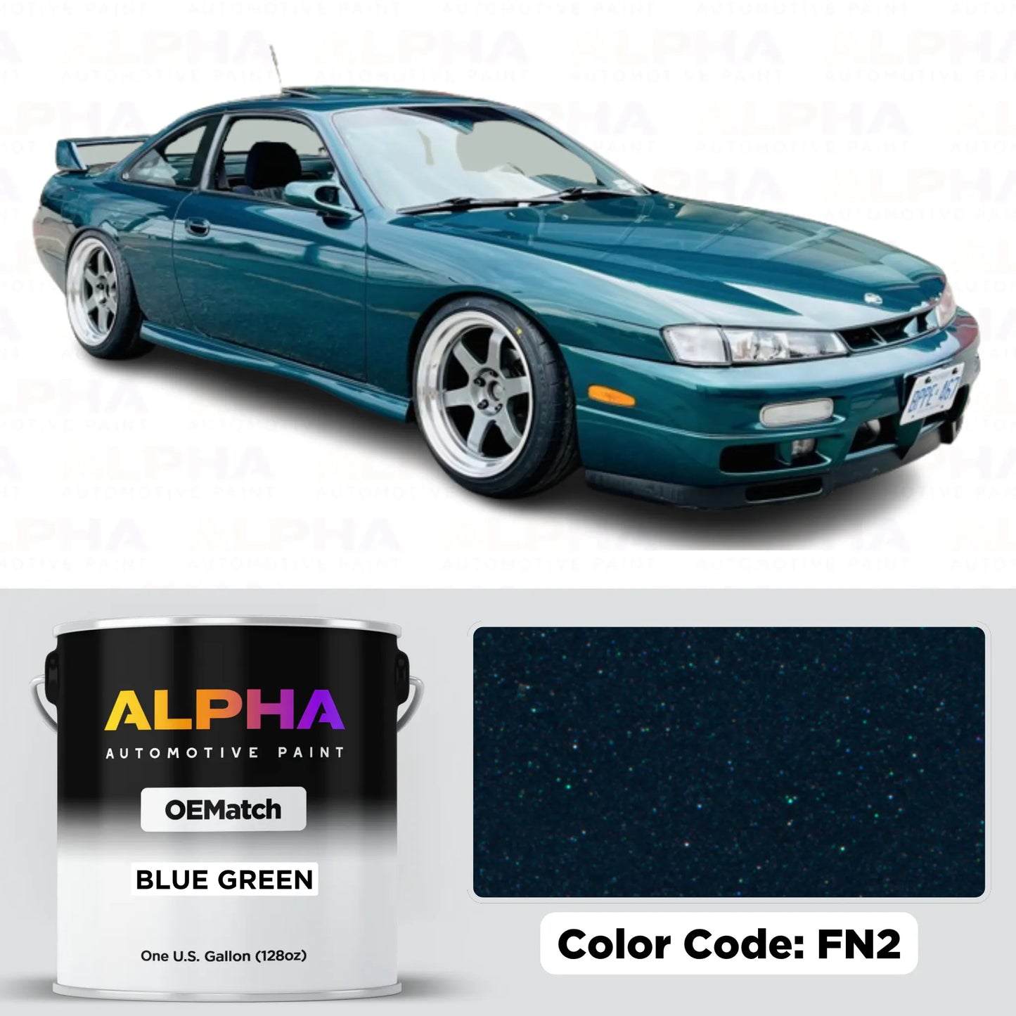 NISSAN BLUE GREEN P. M. FN2 | OEMatch Basecoat