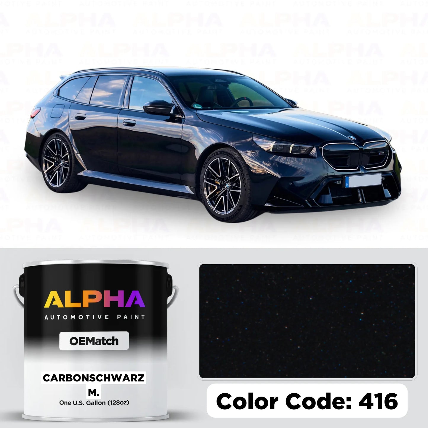 BMW Carbon Black Metallic 416 | OEMatch Basecoat