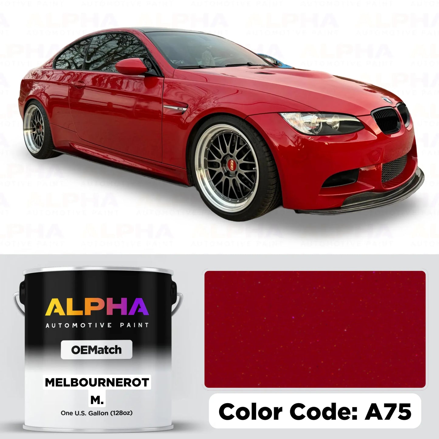 BMW Melbourne Red Metallic A75 | OEMatch Basecoat