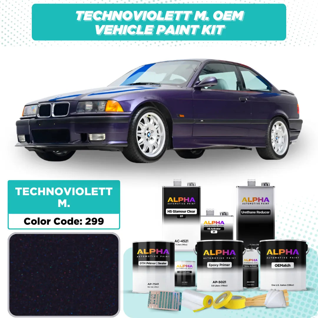 BMW Techno Violet Metallic 299 | OEMatch Vehicle Paint Kit
