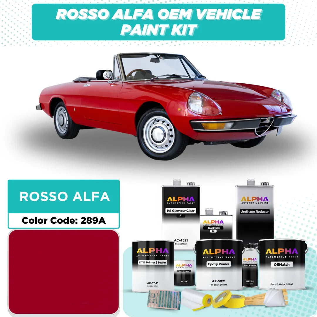 ALFA ROMEO ROSSO ALFA 289A | OEMatch Vehicle Paint Kit