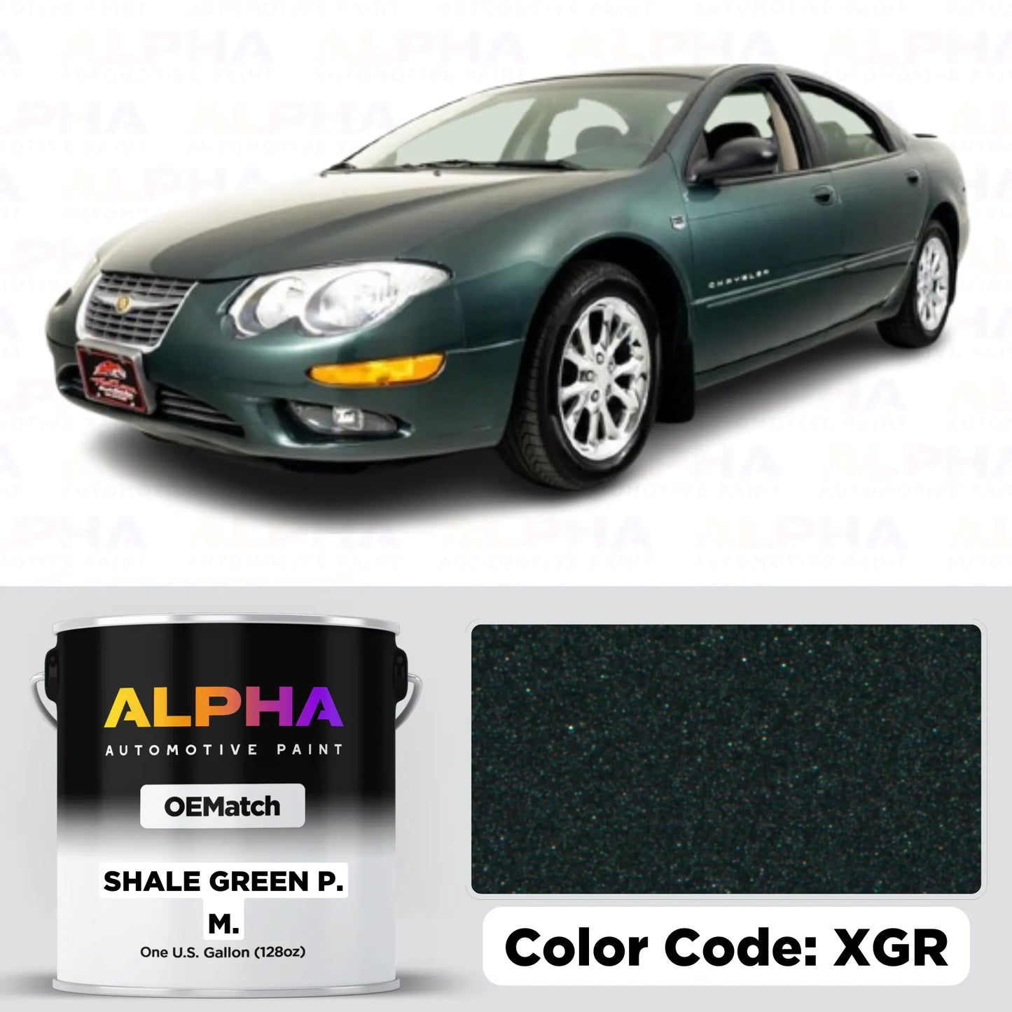 Chrysler Shale Green Pearl Metallic XGR | OEMatch Basecoat