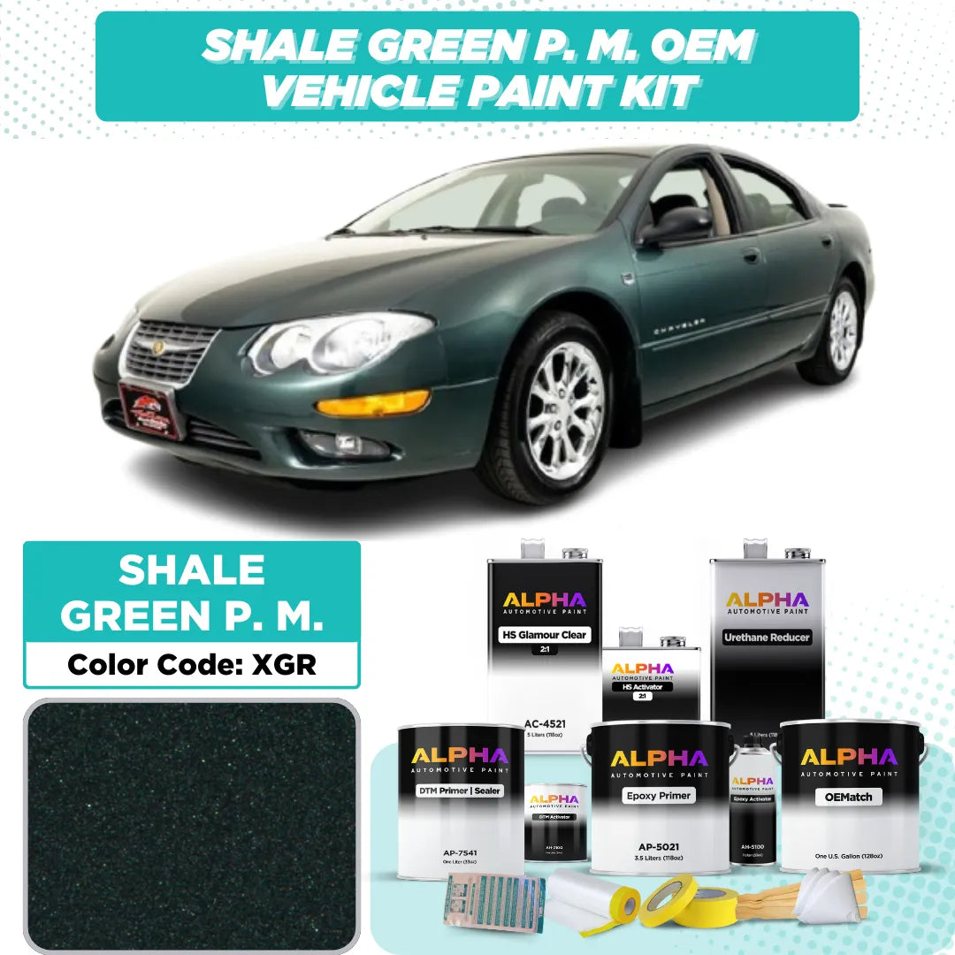 Chrysler Shale Green Pearl Metallic XGR | OEMatch Vehicle Paint Kit