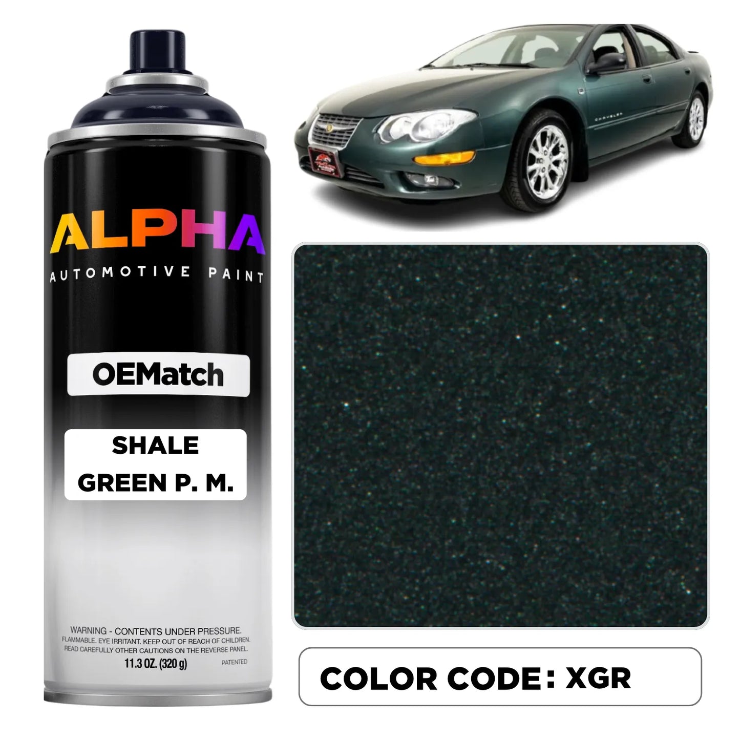 Chrysler Shale Green Pearl Metallic XGR | OEMatch Spray Can