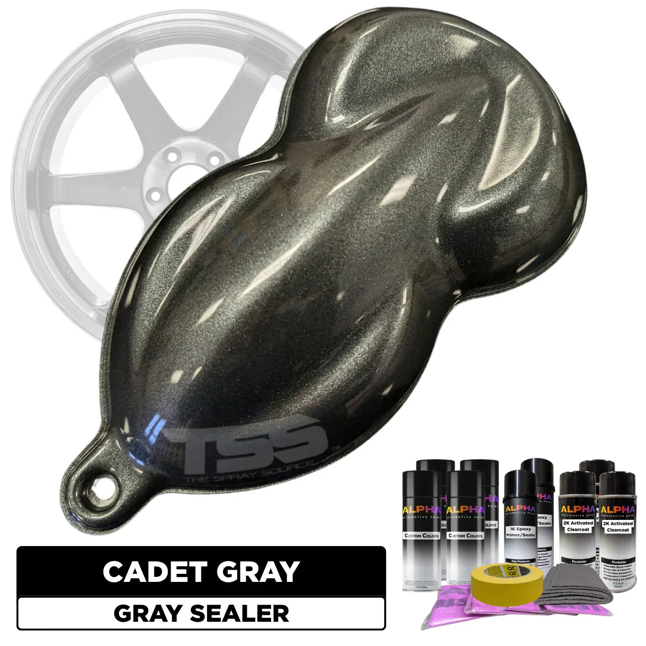 Cadet Gray Wheel Paint Kit