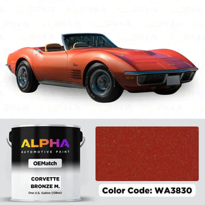 Chevrolet Corvette Bronze Metallic WA3830 | OEMatch Basecoat