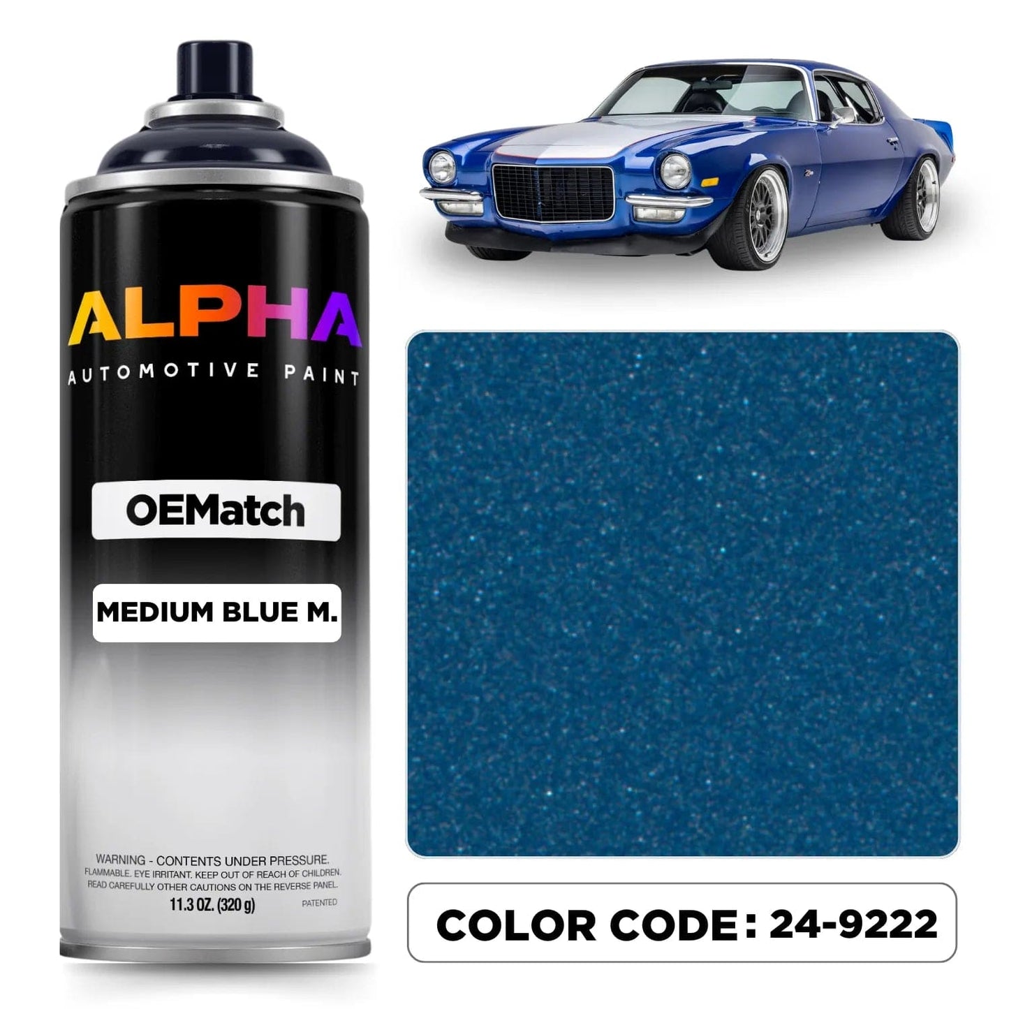 Chevrolet Medium Blue Metallic 24-9222 | OEMatch Spray
