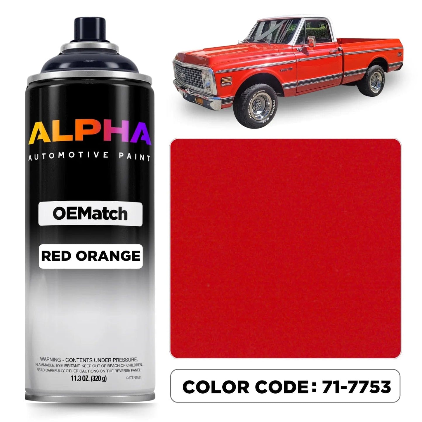 Chevrolet Red Orange 71-7753 | OEMatch Spray Can