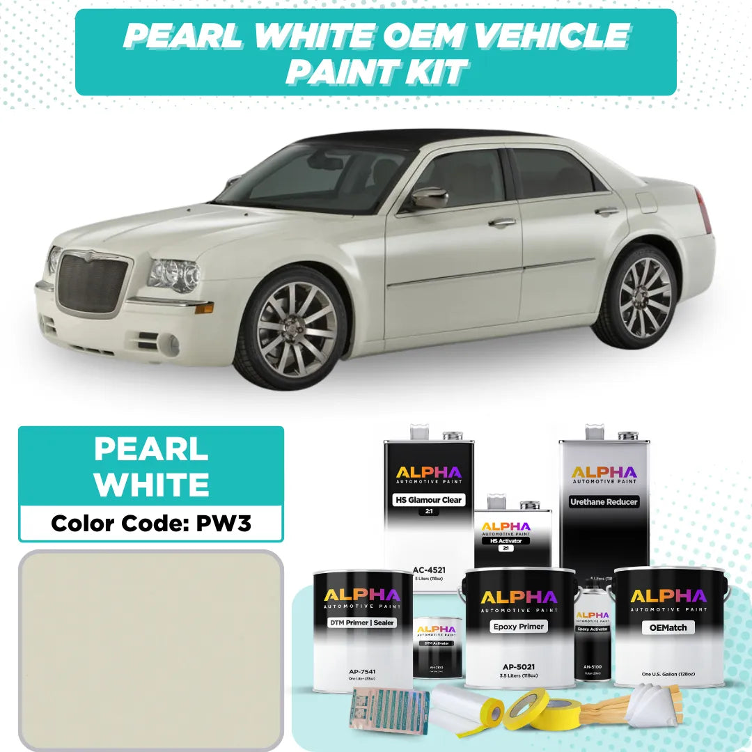 Chrysler Pearl White PW3 / VW3 | OEMatch Vehicle Paint Kit