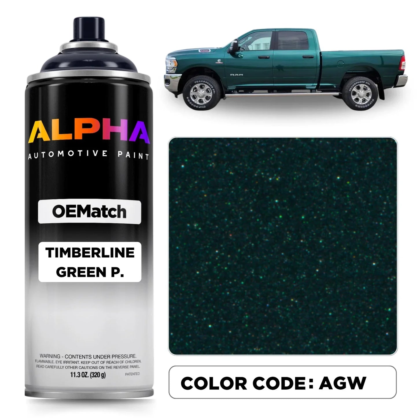 Chrysler Timberline Green Pearl AGW | OEMatch Spray Can