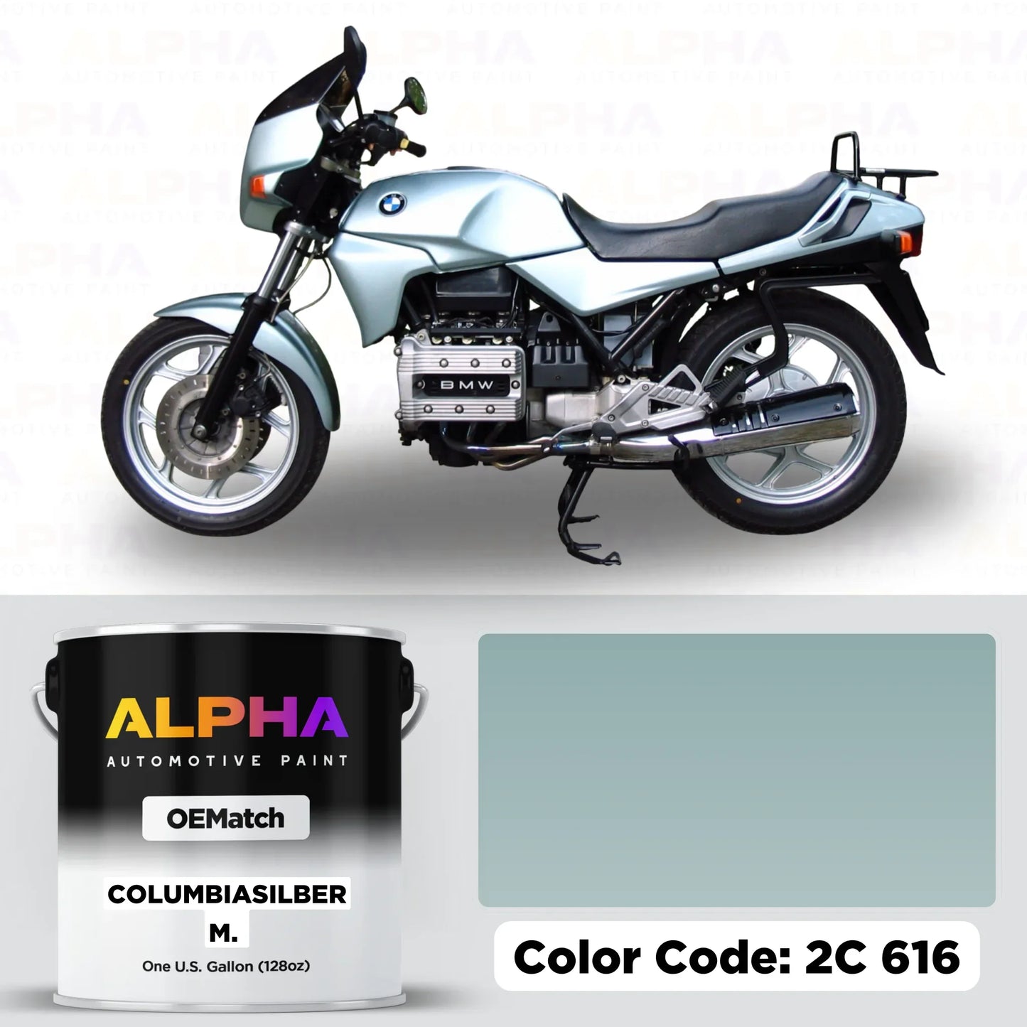 BMW MOTORCYCLE COLUMBIASILBER M. - 2C 616 | OEMatch Basecoat