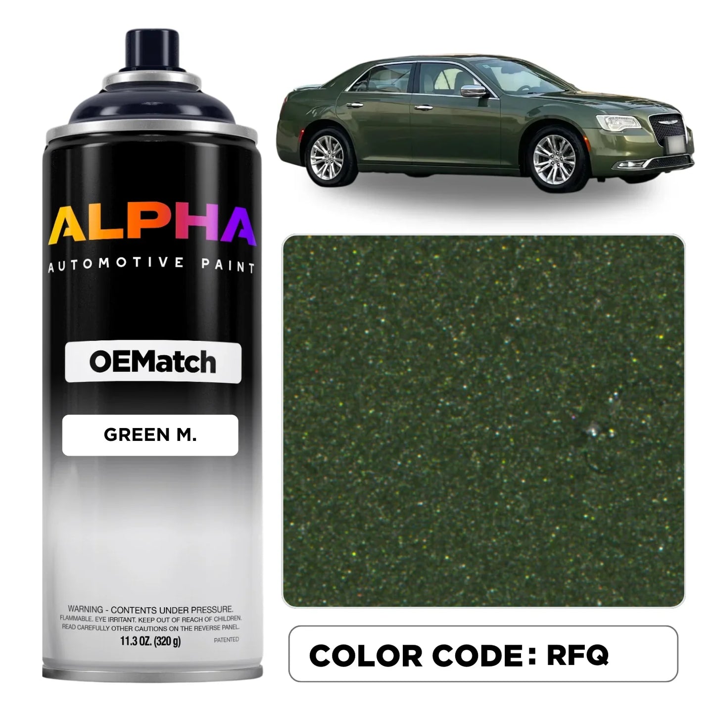 CHRYSLER USA GREEN M. RFQ | OEMatch Spray Can