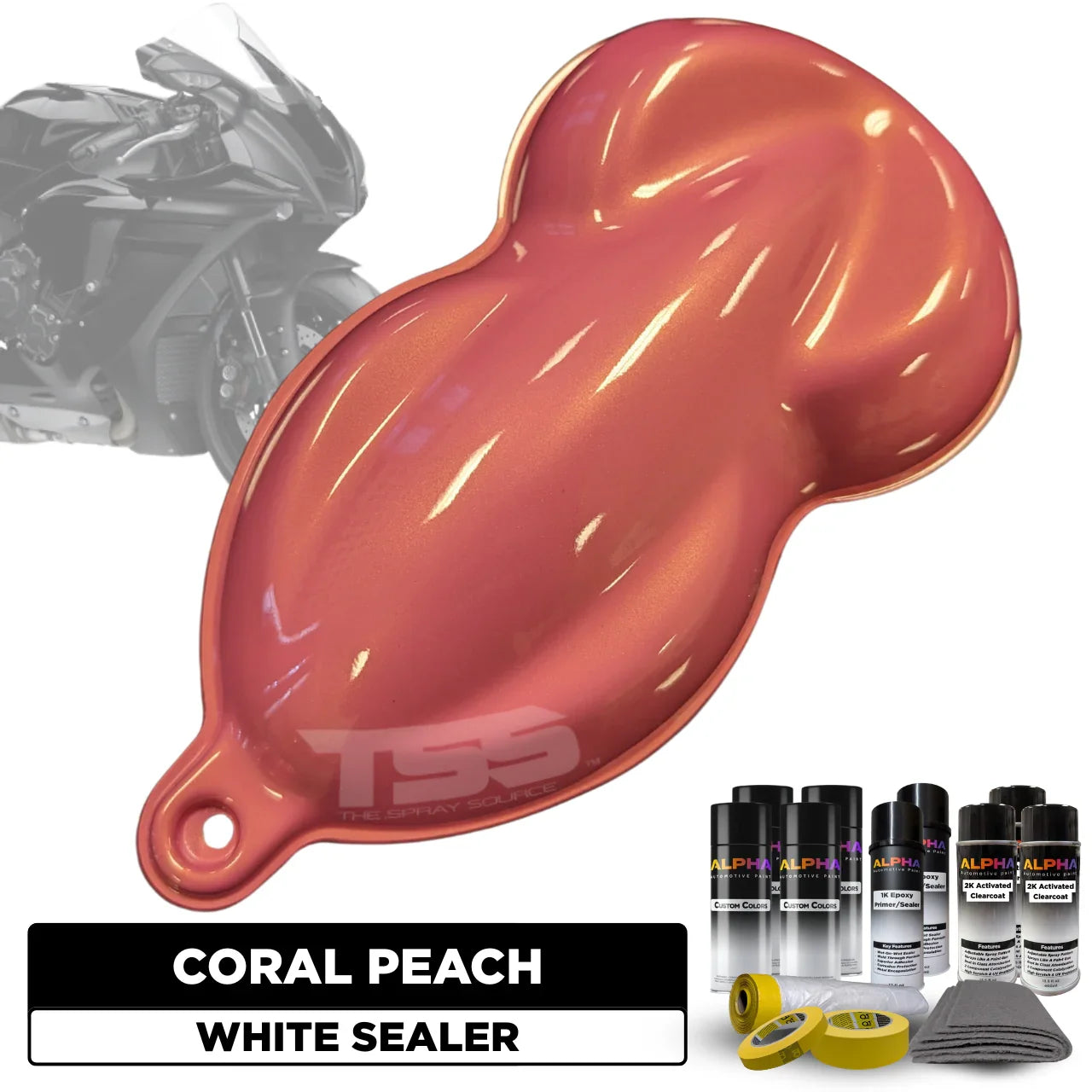 Coral Peach Motorcycle Paint Kit – The Spray Source