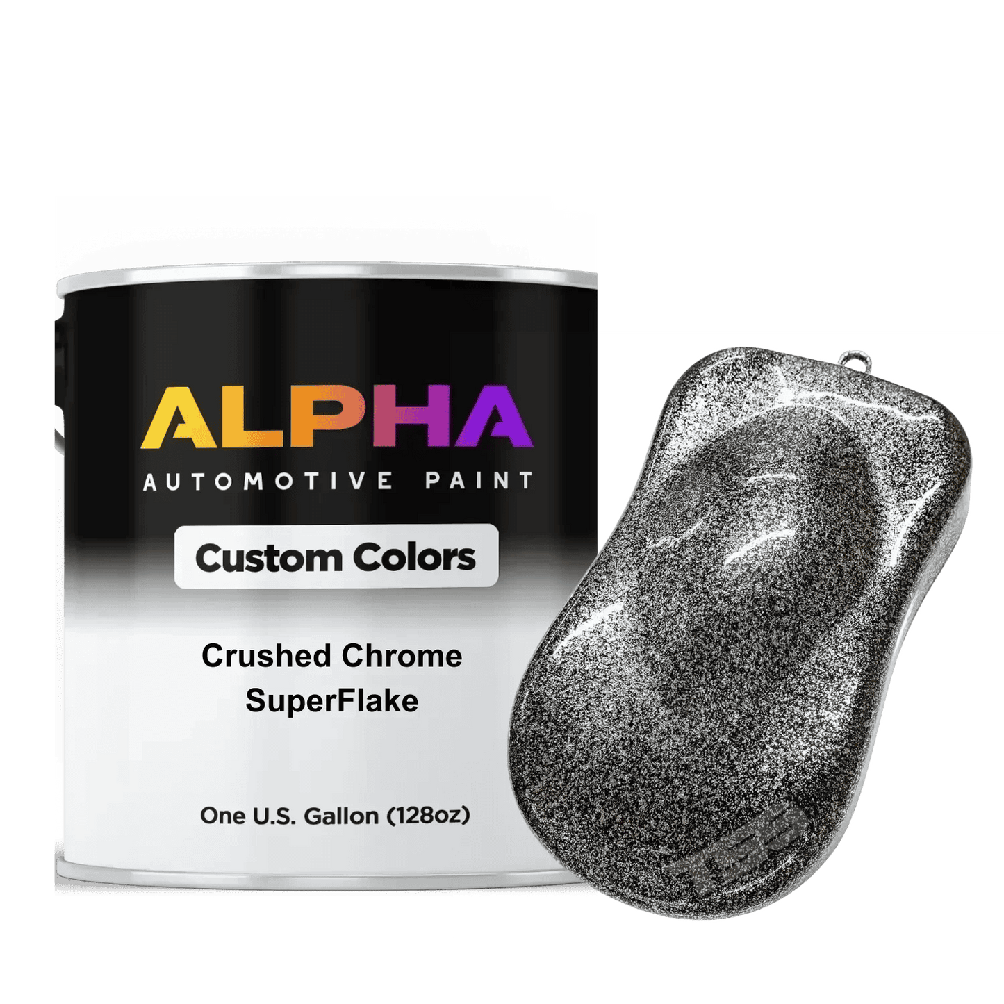 Crushed Chrome SuperFlake Paint Basecoat Midcoat
