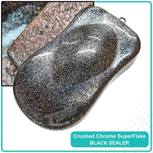 Crushed Chrome SuperFlake Paint Basecoat Midcoat automotive basecoat paint by Alpha Automotive Paint