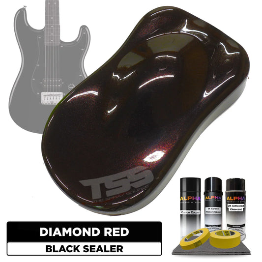 Diamond Red Guitar Paint Kit
