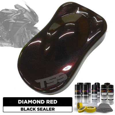 Diamond Red Motorcycle Paint Kit