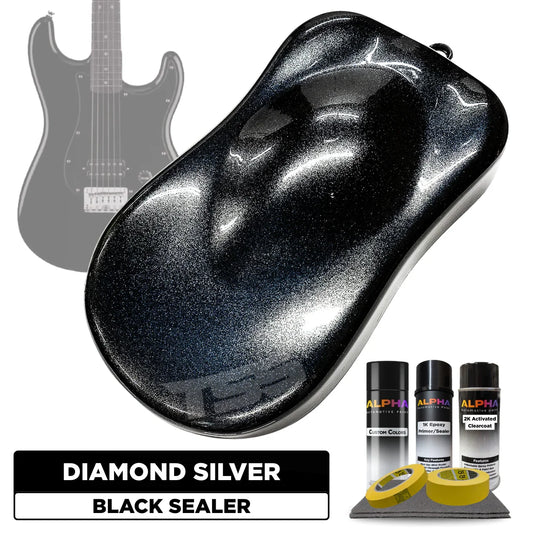 Diamond Silver Guitar Paint Kit