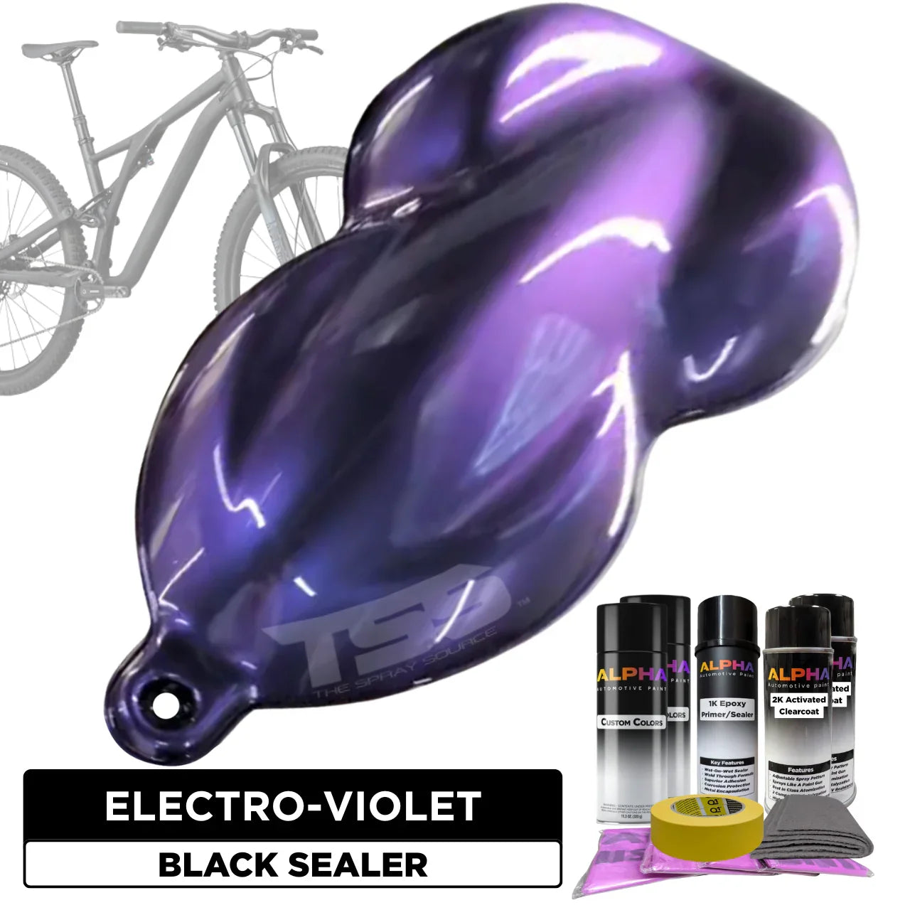 Electro-Violet Bike Paint Kit – The Spray Source