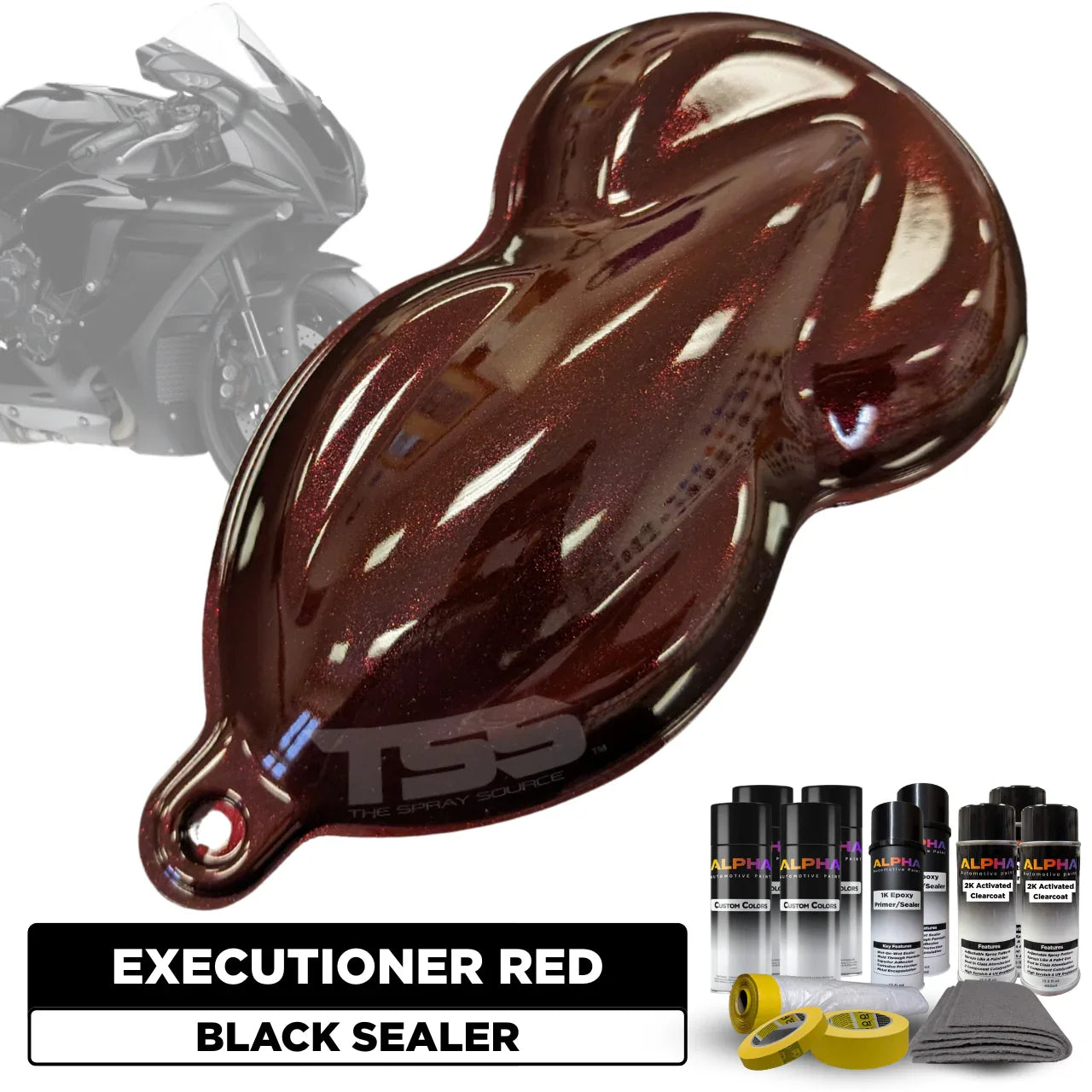 Executioner Red Motorcycle Paint Kit