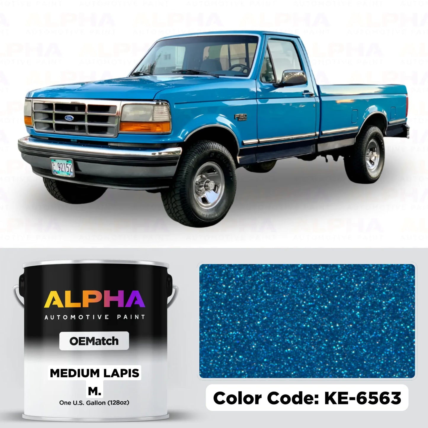 Ford Medium Lapis Metallic KE-6563 | OEMatch Basecoat