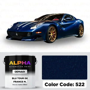 Ferrari Blu Tour de France Metallic 522 | OEMatch Basecoat