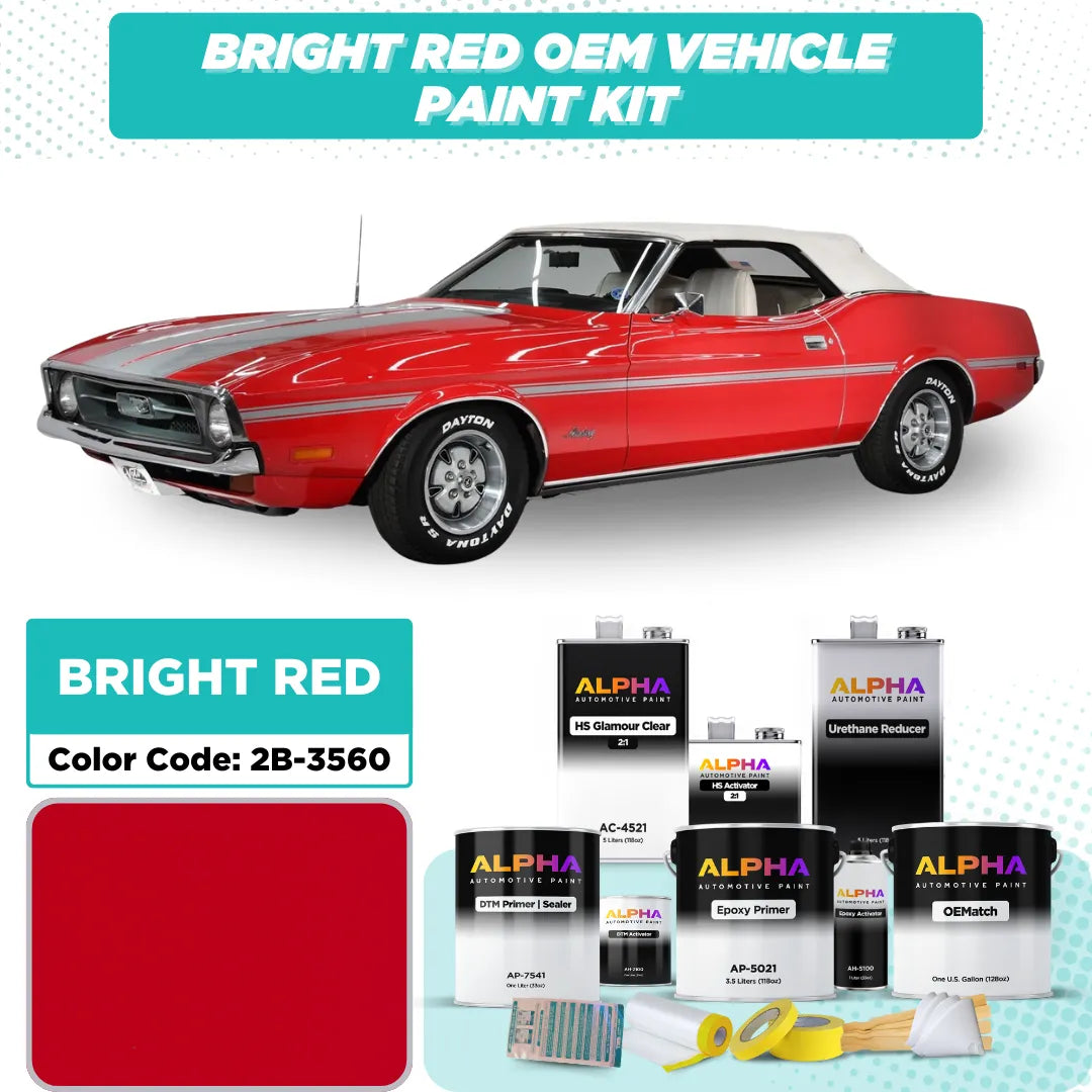 Ford Bright Red 2B-3560 | OEMatch Vehicle Paint Kit