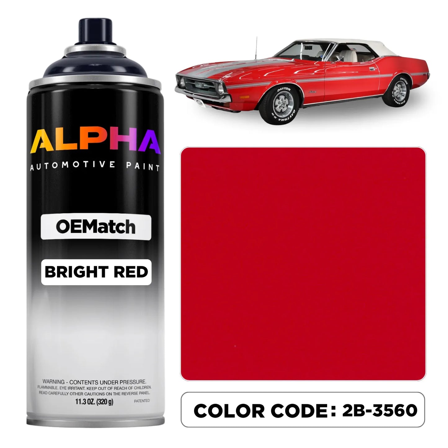 Ford Bright Red 2B-3560 | OEMatch Spray Can