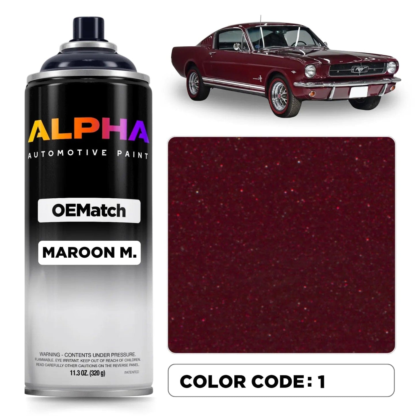 Ford Maroon Metallic 1 | OEMatch Spray Can