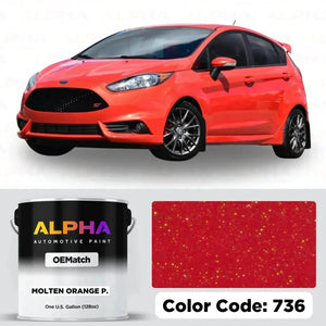 Ford Molten Orange Pearl 736 | OEMatch Basecoat