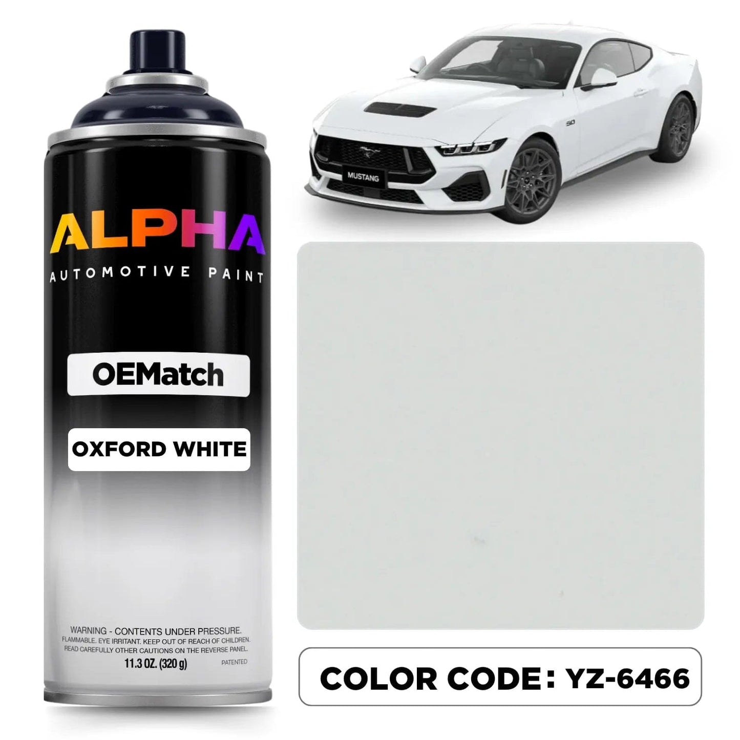 Ford Oxford White YZ-6466 | OEMatch Spray Can