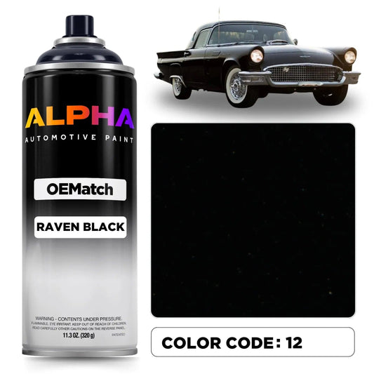 Ford Raven Black 12 / UA-6373 | OEMatch Spray Can